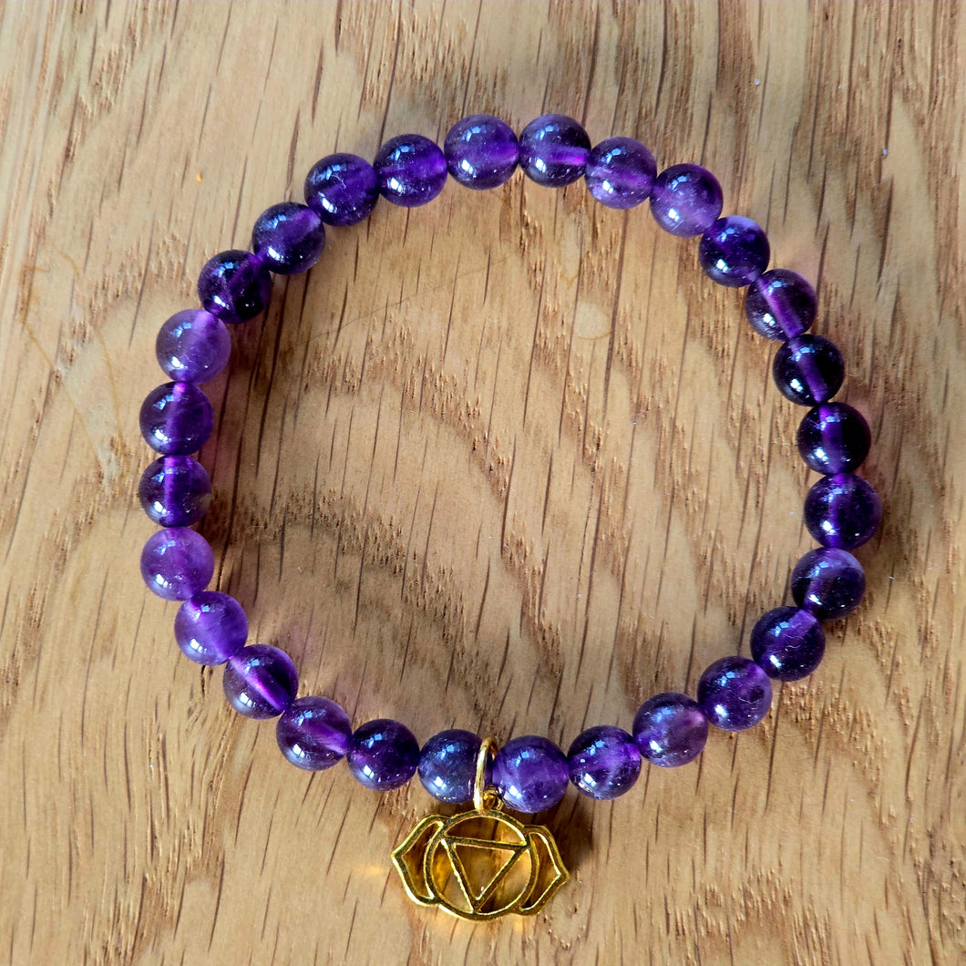 Stirnchakra Armband Amethyst